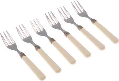 Set 6 pezzi forchettine dolce linea OSTERIA, avorio