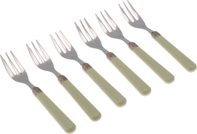 Set 6 pezzi forchettine dolce linea OSTERIA, salvia