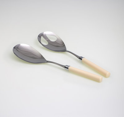 Set 2 pezzi insalata linea SIMPLE, avorio