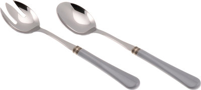Set 2 pezzi insalata linea GIULIETTA, grigio