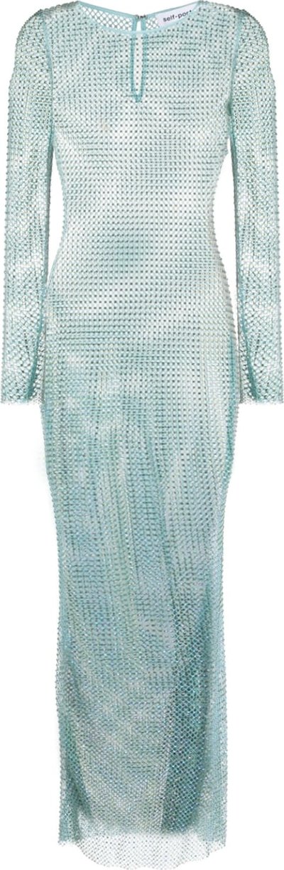 Vestiti Fishnet Maxi Dress