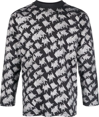 T-shirt Maglietta a maniche lunghe stampata unisex lavorata a maglia