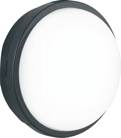 Plafoniera Led Per Esterno Ever Tonda Antracite, Led 15 w, 4000k (luce Naturale) Ip65 Ermetico e Resistente Qua