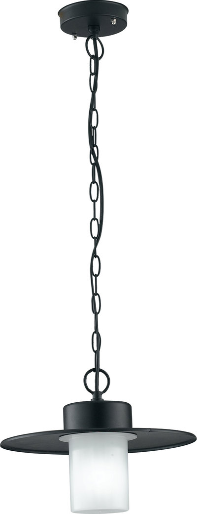 Lampade a sospensione Sospensione da Esteryork Nero in Alluminio e Policarbonato 1xe27 Ip44 .