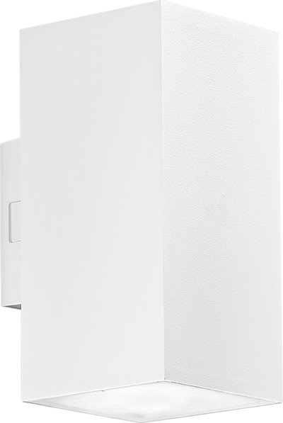 Lampade da parete Applique Led Polo in Policarbonato Bianco 2x 8w 1600lm Cct Ip65 16x7,8x9, 9 .