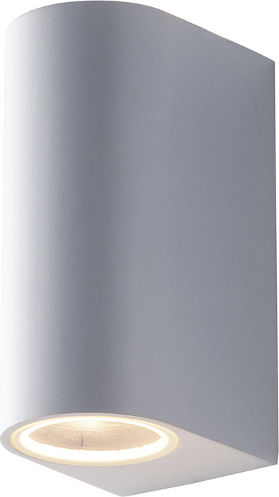 Lampade da parete Applique da Esterone Bianco in Alluminio 2xgu10 Ip54 .