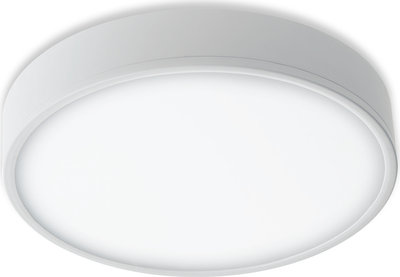 Plafoniera Led Klio Rotonda in Alluminio Bianco 64,8 w 5500 Lumen 3000k (luce Alda)