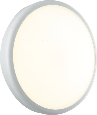 Plafoniera Led Per Esterno Ever Tonda Bianca, Led 20 w, 4000k (luce Naturale) Ip65 Ermetico e Resistente Qua
