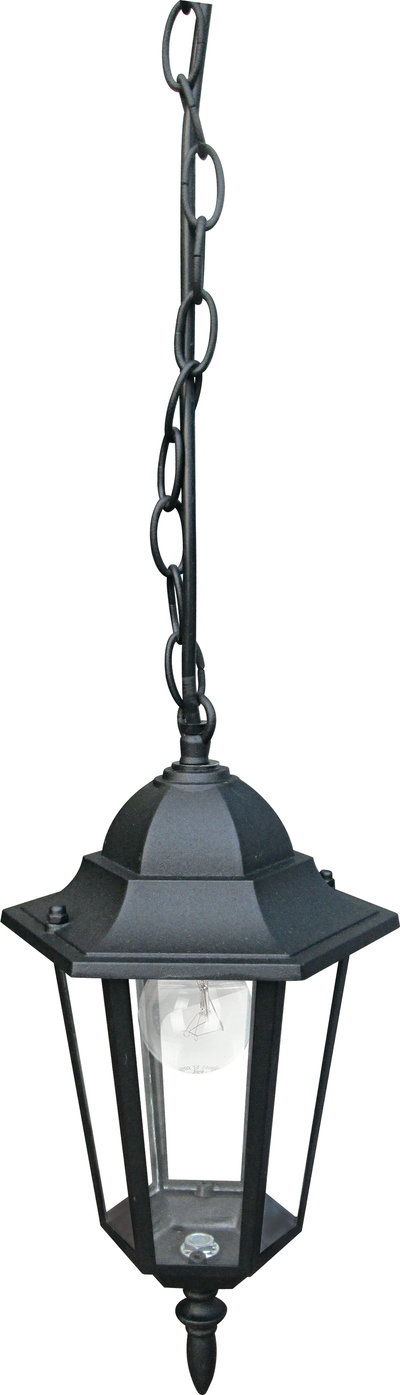 Sospensione Per Esterno Milano Nera on Diffusore in Vetro (1xe27) Ip44