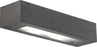 Lampade da parete Applique Candida Grigio in Cemento 2xe14 .