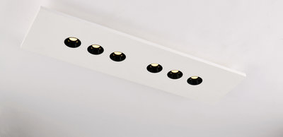 Lampade da soffitto Plafoniera Led Xico Bianco in Gesso 6xled3w 1260lm Con Cct .
