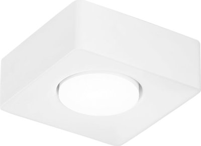 Lampade da soffitto Applique Athen Quadrata in Gesso Verniciabile Con o Gx53