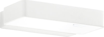 Lampade da parete Applique Led Omega Bianco in Alluminio 6w 800lm 4000k(luce Naturale) .