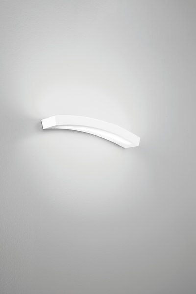 Applique Led Aloha in Gesso Bianco 12w 1400lm Cct 8x55x9 .