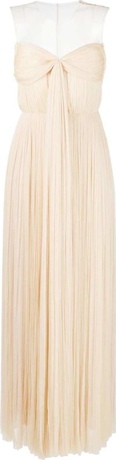 Vestiti Abito bustier lungo plissettato