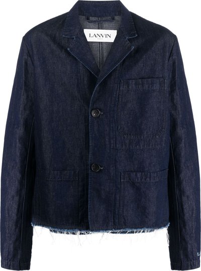Giacche Giacca di jeans con tasca applicata