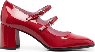 Décolleté Mary Jane in vernice rossa