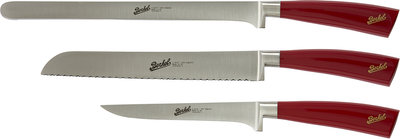 Coltelli e Taglieri Elegance set 3 coltelli da prosciutto, rosso
