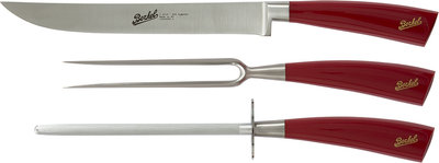 Elegance set arrosto 3 coltelli, rosso