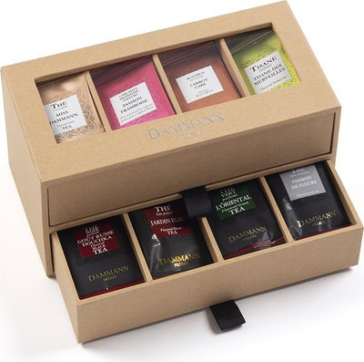 Tè 7/7 confezione regalo con cassetti avana 56 filtri