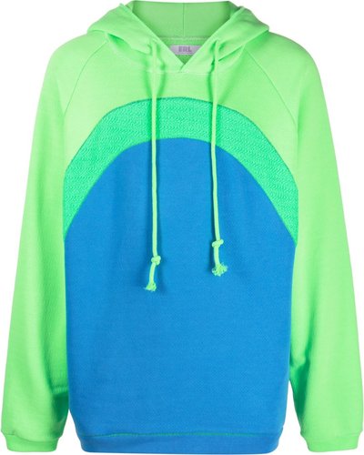 Maglie Felpa con cappuccio unisex arcobaleno lavorata a maglia Erl07t023
