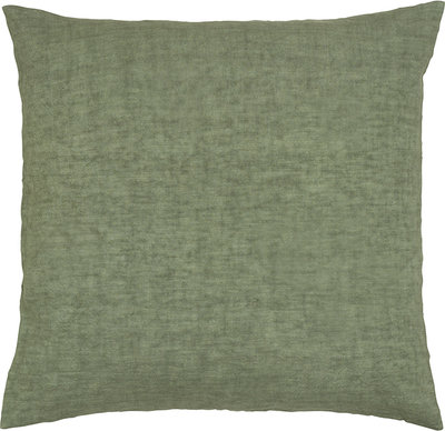 Cuscini e Fodere Cuscino Arredo Puro Lino Stonewash Oliva