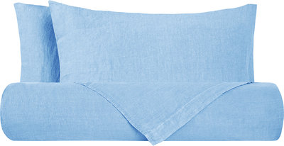 Biancheria Letto Parure Letto Puro Lino Stonewash Orizzonte
