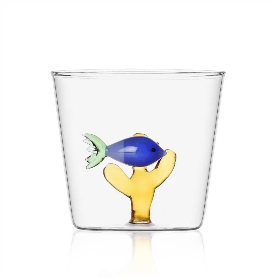 Marine Garden Tumbler Blue Fish Amber Seaweed 09352054