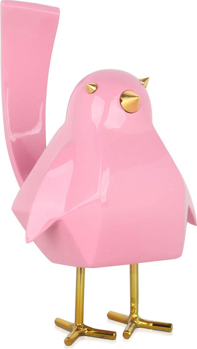 Oggetti decorativi Adm - Scultura in Resina 'uccellino Rosa'