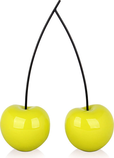 Oggetti decorativi Adm - Scultura in Resina 'ciliegie Doppie Piccole'