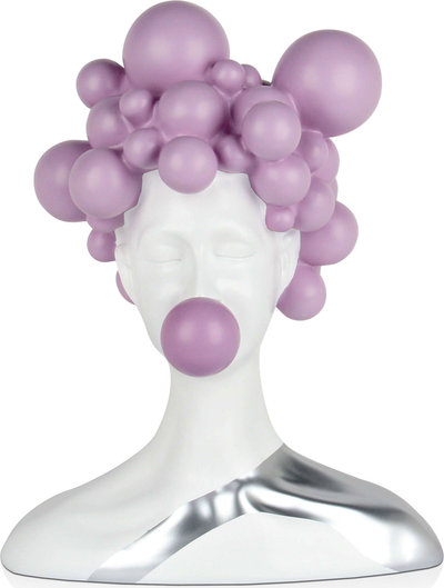 Oggetti decorativi Adm - Scultura in Resina 'donna Con Bolle'