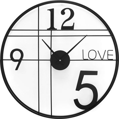 Oggetti funzionali Adm - Orologio da Parete 'love Time'