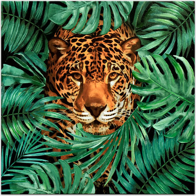 Oggetti decorativi Adm - Stampa 'leopardo Nella Giungla'