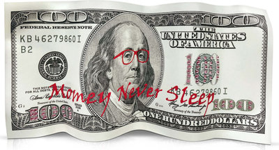 Oggetti decorativi Adm - Scultura in Metallo 'money Never Sleeps'