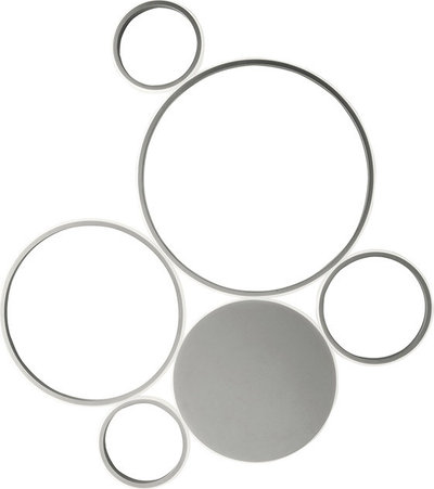 Lampade da soffitto Collezione LED POIS in metallo verniciato grande, silver