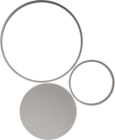 Lampade da soffitto Collezione LED POIS in metallo verniciato piccola, silver