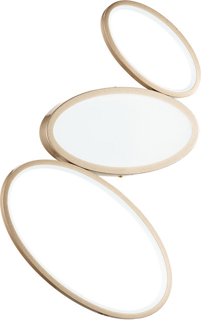 Lampade da soffitto Plafoniera RICE LED dimmerabile, oro - piccola