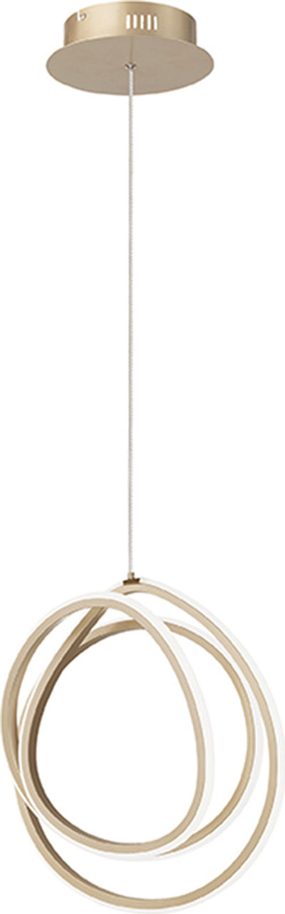 Lampade a sospensione Sospensione LED GOLDEN 35 in metallo color oro