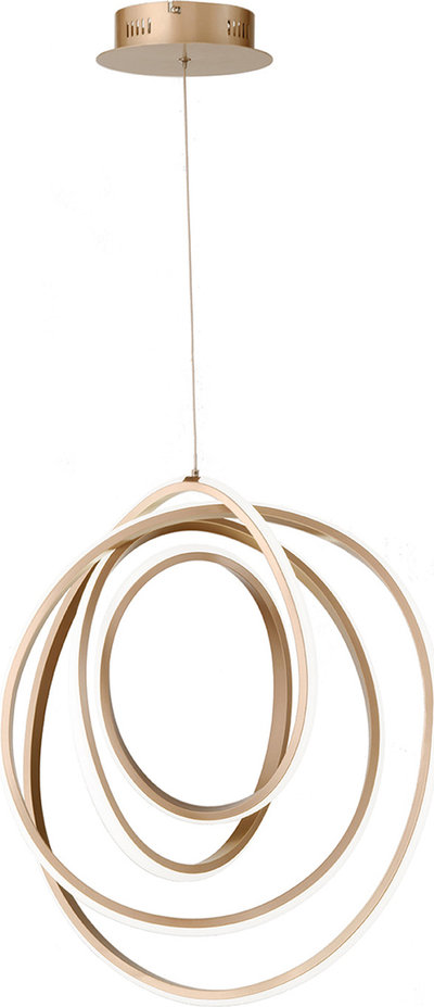 Lampade a sospensione Sospensione LED GOLDEN 50 in metallo color oro