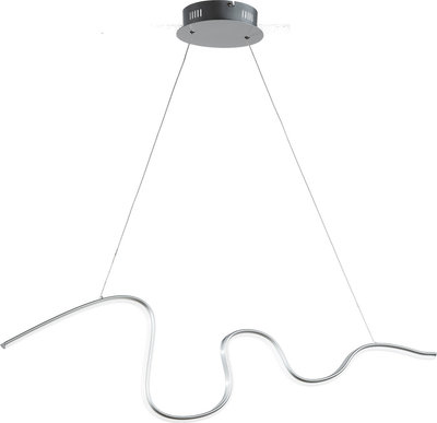 Lampade a sospensione Sospensione SNAKE a LED dimmerabile, silver