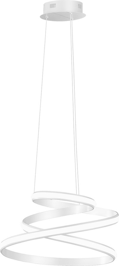 Lampade a sospensione Sospensione VUELTA LED in metallo verniciato, bianco