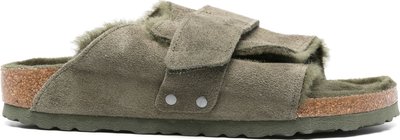 Ciabatte Kyoto Shearling Thyme, Suede Leather/nubuck 1025698