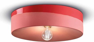 Plafoniera Pi Rosso Corallo d40