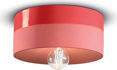 Plafoniera Pi Rosso Corallo d25