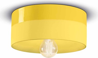 Plafoniera Pi Giallo Limone d25