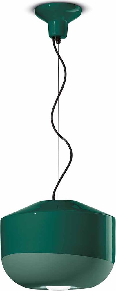 Lampade a sospensione Lampada A Sospensione Bellota Verde Bottiglia d35
