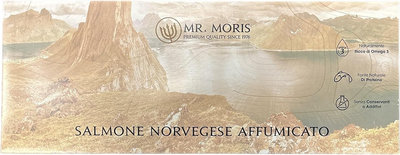 Salmone 1 confezione - Salmone Norvegese Affumicato Premium Mr. Moris® Kosher 1Kg
