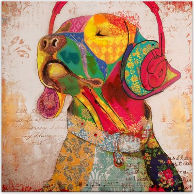 Oggetti decorativi Adm - Stampa 'labrador Pop Art'