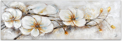 Oggetti decorativi Adm - Dipinto 'fiori Bianchi'