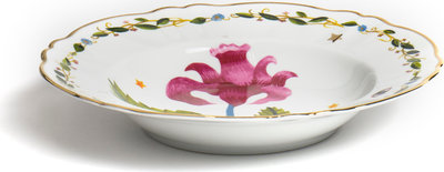 Piatti e sottopiatti Piatto Fondo Cm. 23, Fiore Rosa Ftb00080